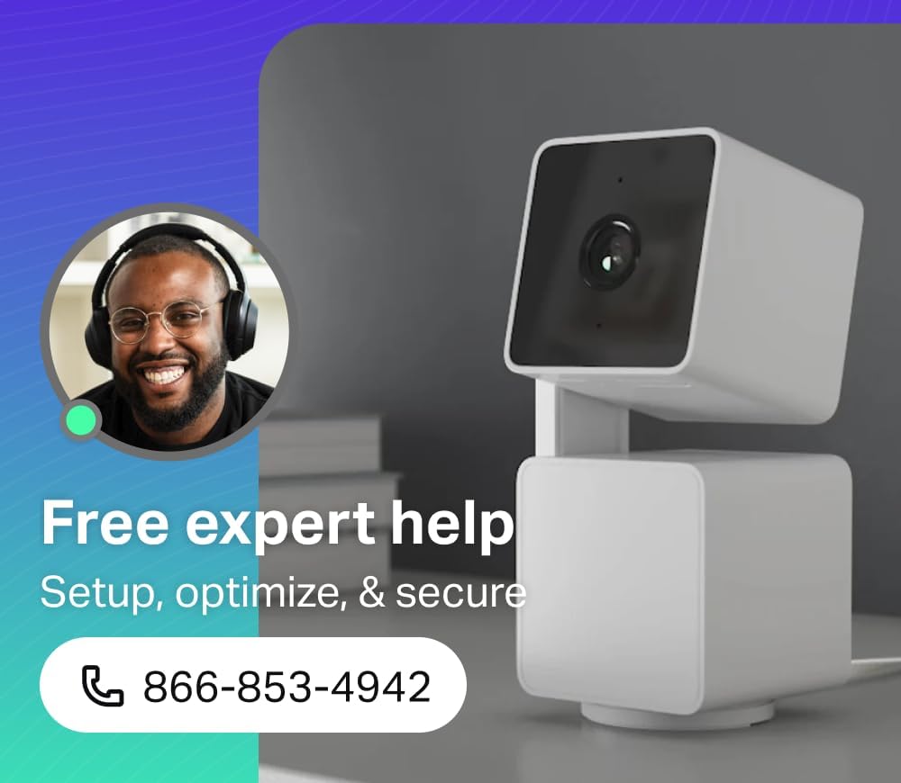 WYZE Cam Pan v3, Indoor/Outdoor IP65-Rated 1080p Pan/Tilt/Zoom Wi-Fi Smart Home Security Camera with Color Night Vision, 2-Way Audio, Compatible with Alexa & Google Assistant