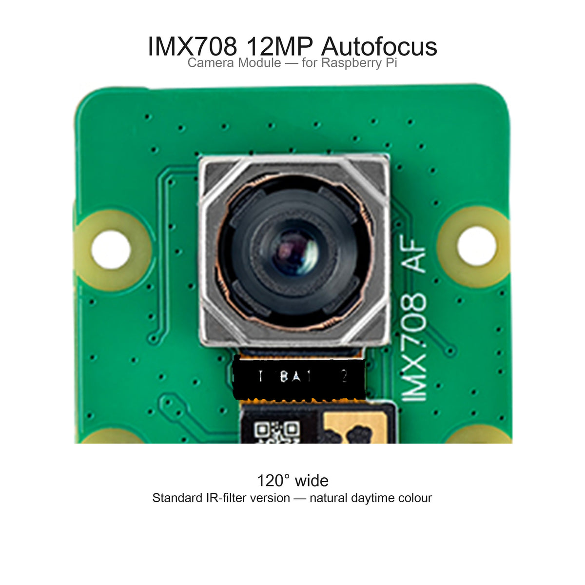 12MP IMX708 CSI Camera Module — Autofocus
